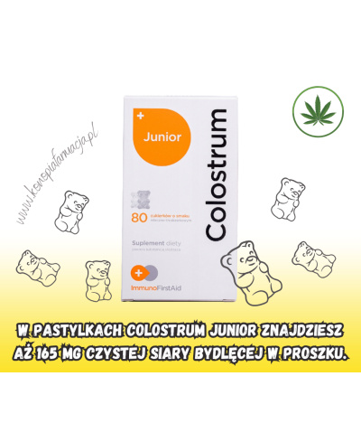 Colostrum JUNIOR z probiotykiem - 80 pastylek