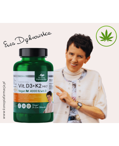 Dr Ewa Dąbrowska witamina D3 + K2 MK7  4000 IU wegańska