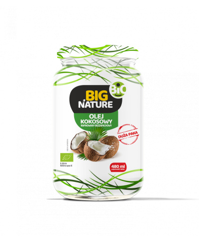 Olej kokosowy rafinowany bio 480ml - Big Nature