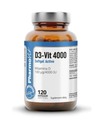 D3-Vit 4000 Softgel Active firmy Pharmovit Clean Label