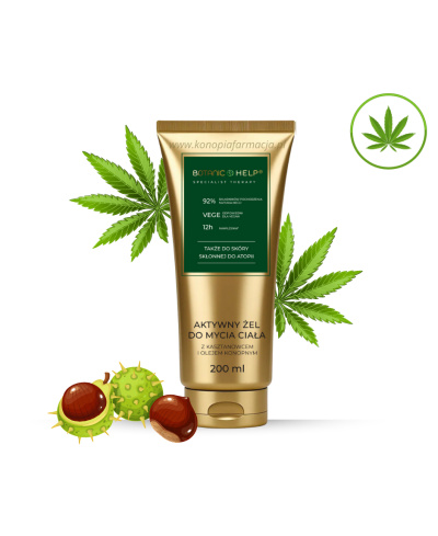 Żel do mycia ciała z kasztanowcem i olejem konopnym- 200 ml Botanic Help