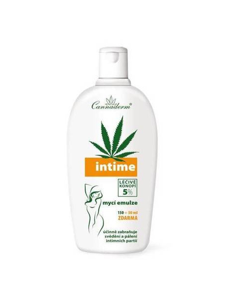 Cannaderm Intime intimate hygiene emulsion - normalizes mucous membranes, soothes itching and burning 200ml