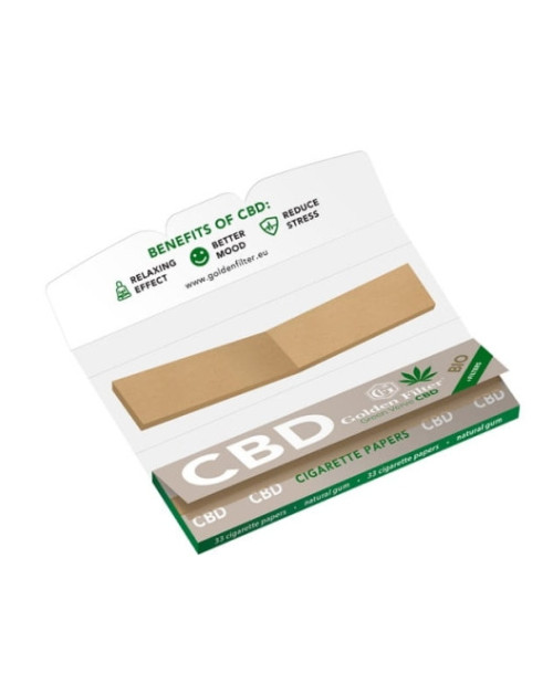 Bibułki konopne Golden Filter Green Verve CBD KSS + Filtry Bio