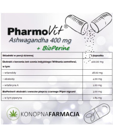 Ashwagandha 400 mg + BioPerine - 60 kaps