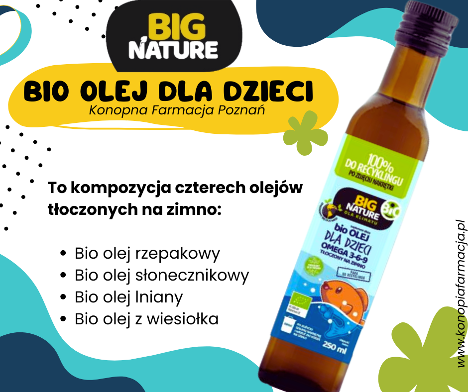 olej dla dzieci ekologiczny omega 3